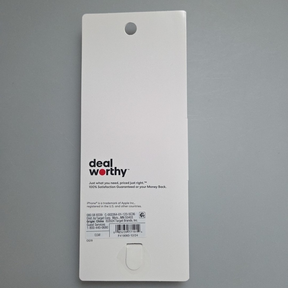Deal-Worthy Clear Phone Case for iPhone 15 Pro Wireless Charging Compatible - Picture 3 of 3